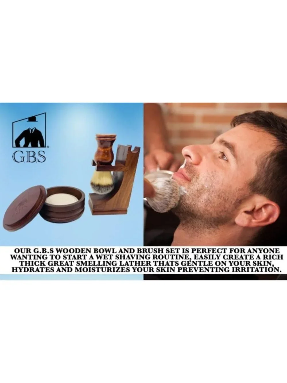 Classic Wooden Shaving Set for Men | Luxury Grooming Kit & Accessories